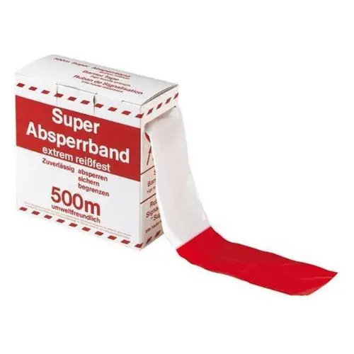 Afzetlint Rood-Wit | 500 m x 80 mm.webp