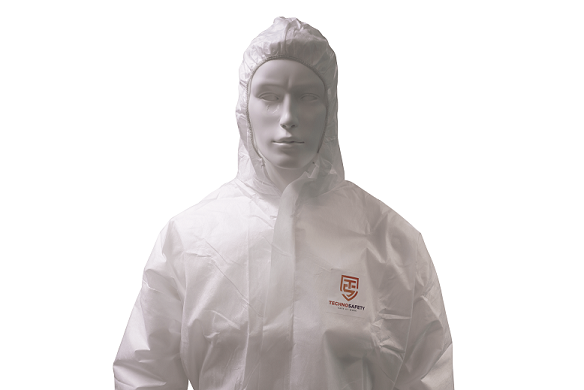 Technosafety wegwerp overall, Cat III, Type 5/6, Wit, Anti-statisch, Maat M