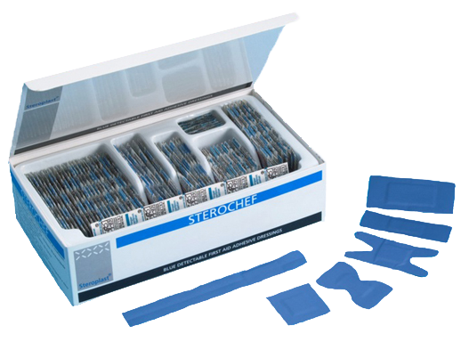 [302022113] Steroplast HACCP Pleister assortiment 5638S | 100 stuks | Plastic
