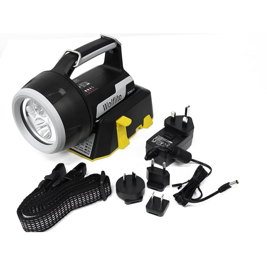 Wolf oplaadbare Handlamp XT-75H | ATEX zone 0, 1 en 2 | Incl. oplader