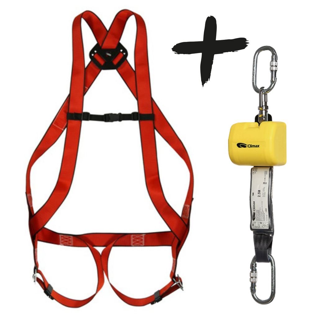 Climax Valbeveiling set Harnas 10 Basic | Incl. Valstopapparaat 2,5 m