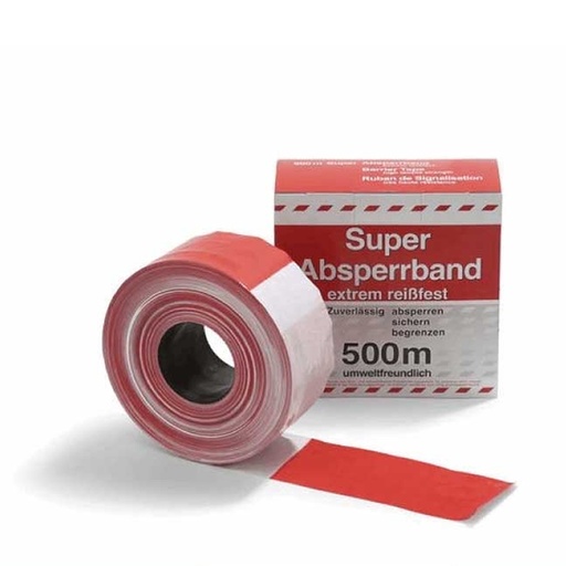 [551022004] Afzetlint Rood-Wit | 500 m x 80 mm