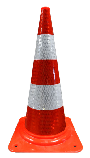 [551022029] Pion Oranje | 75 cm | Reflecterend | PVC