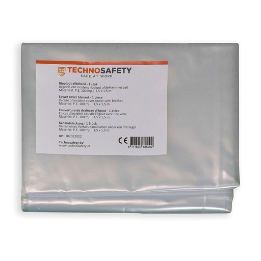 [102022022] Technosafety Riool afdekzeil | 150 x 150 cm