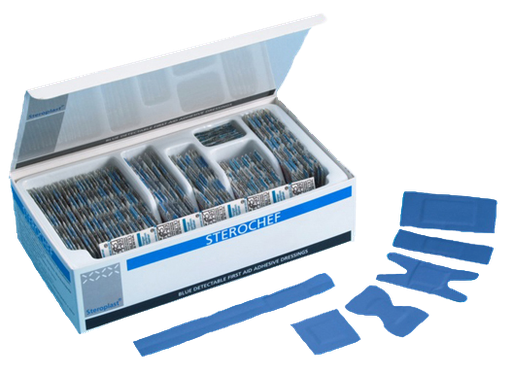 [302022113] Steroplast HACCP Pleister assortiment 5638S | 100 stuks | Plastic