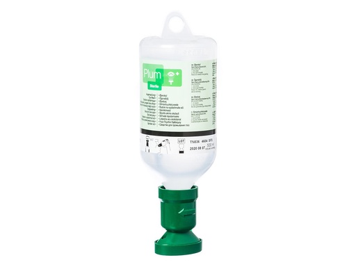 [302022286] Plum Oogspoelfles 500 ml | Met oogbad | NaCl 0,9%