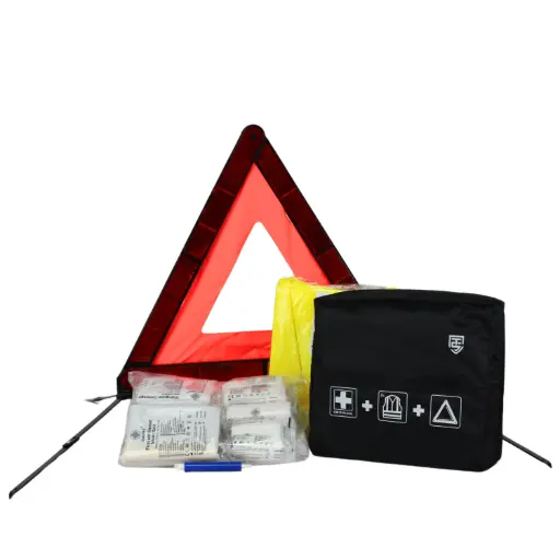 [90100110] Technosafety Auto Veiligheidsset in tas | 5-delig