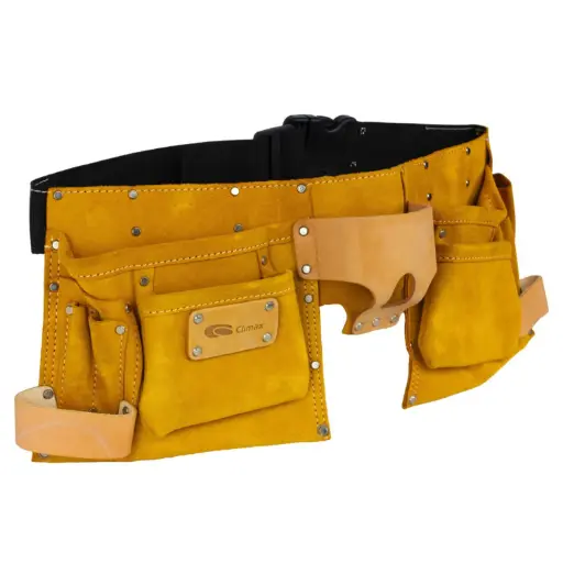 [503066010] Climax dubbele Gereedschapsgordel | Splitleder